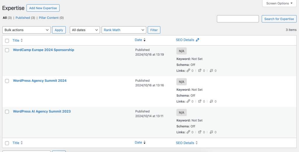 custom post type examples