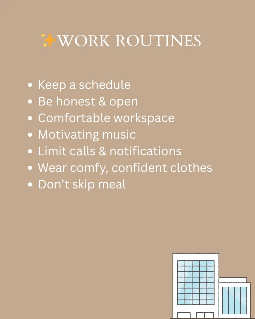 burnout busters - work routines